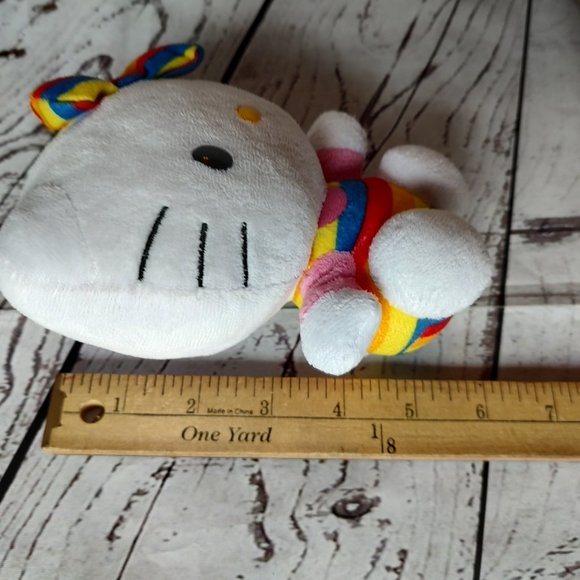 TY sanrio rainbow stripped Hello Kitty 5" - Picture 5 of 5